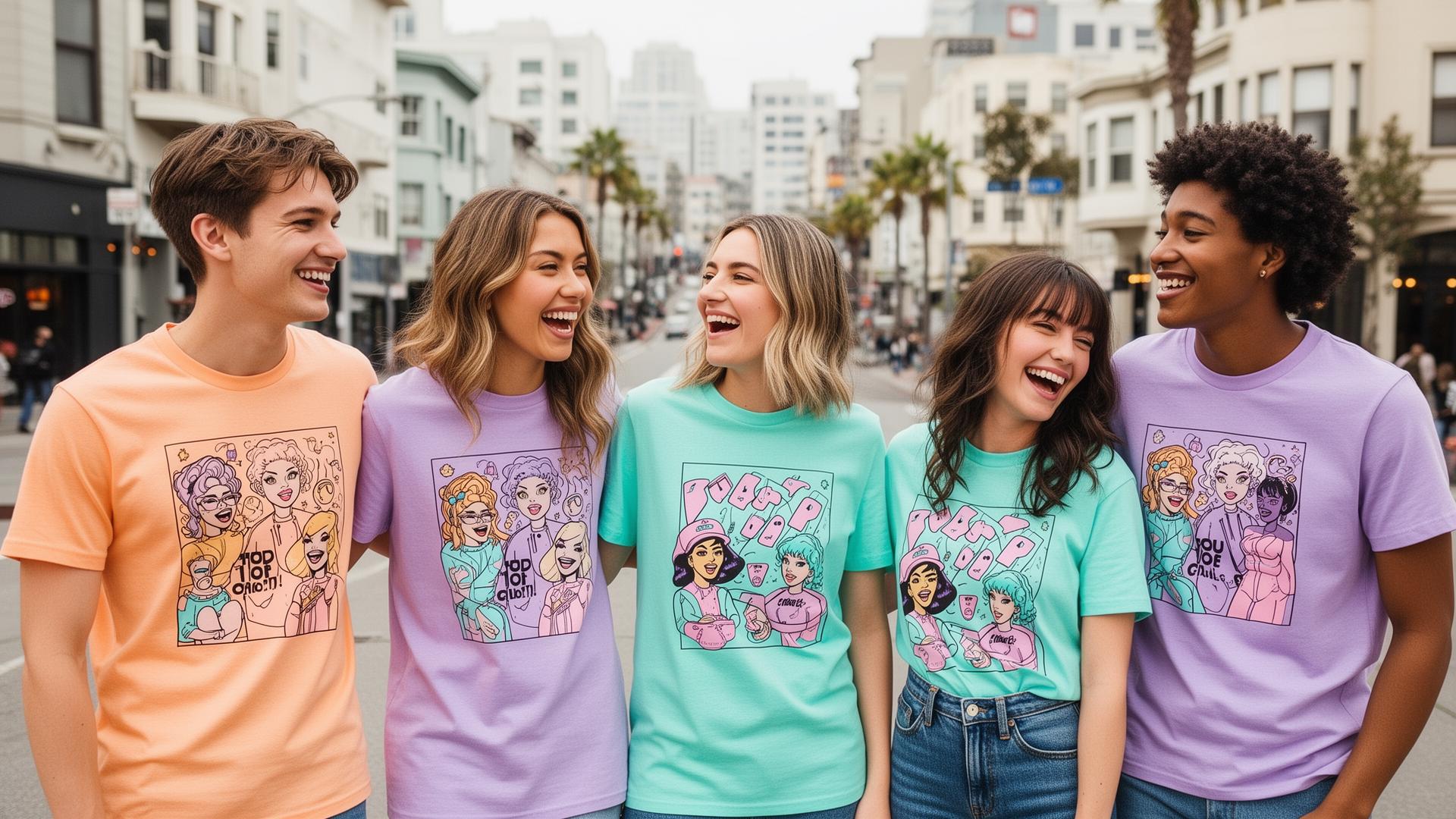 Bizarrrre - Marketing course project creating a T-shirt brand for Gen Z. The idea: clothes that help people connect through pop culture and QR codes.